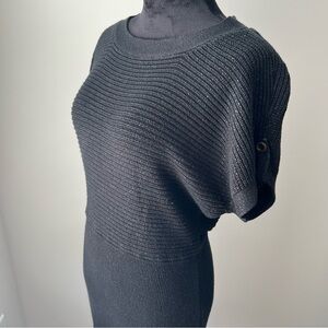 The Limited Black Textured Women's Sweater Dress - S